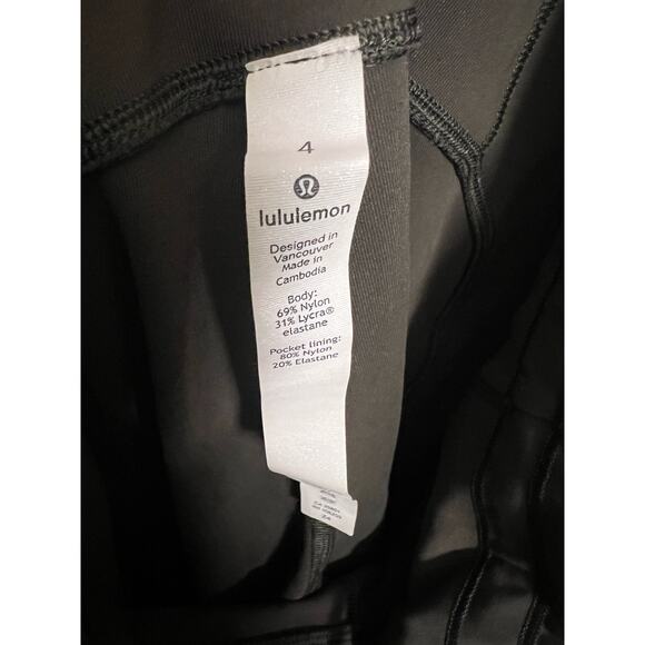 Olive Green Lululemon Leggings - Size 4 - Picture 7 of 10